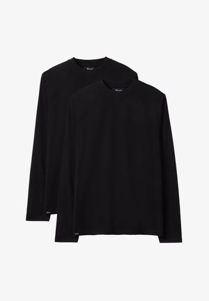 UTOPJA, EVERYDAY LONGSLEEVE TWIN PACK - Camiseta de manga larga - black