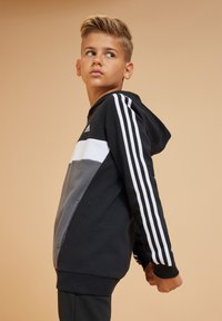 adidas Performance J 3S TIB FL - Jersey con capucha - black/white/grey five