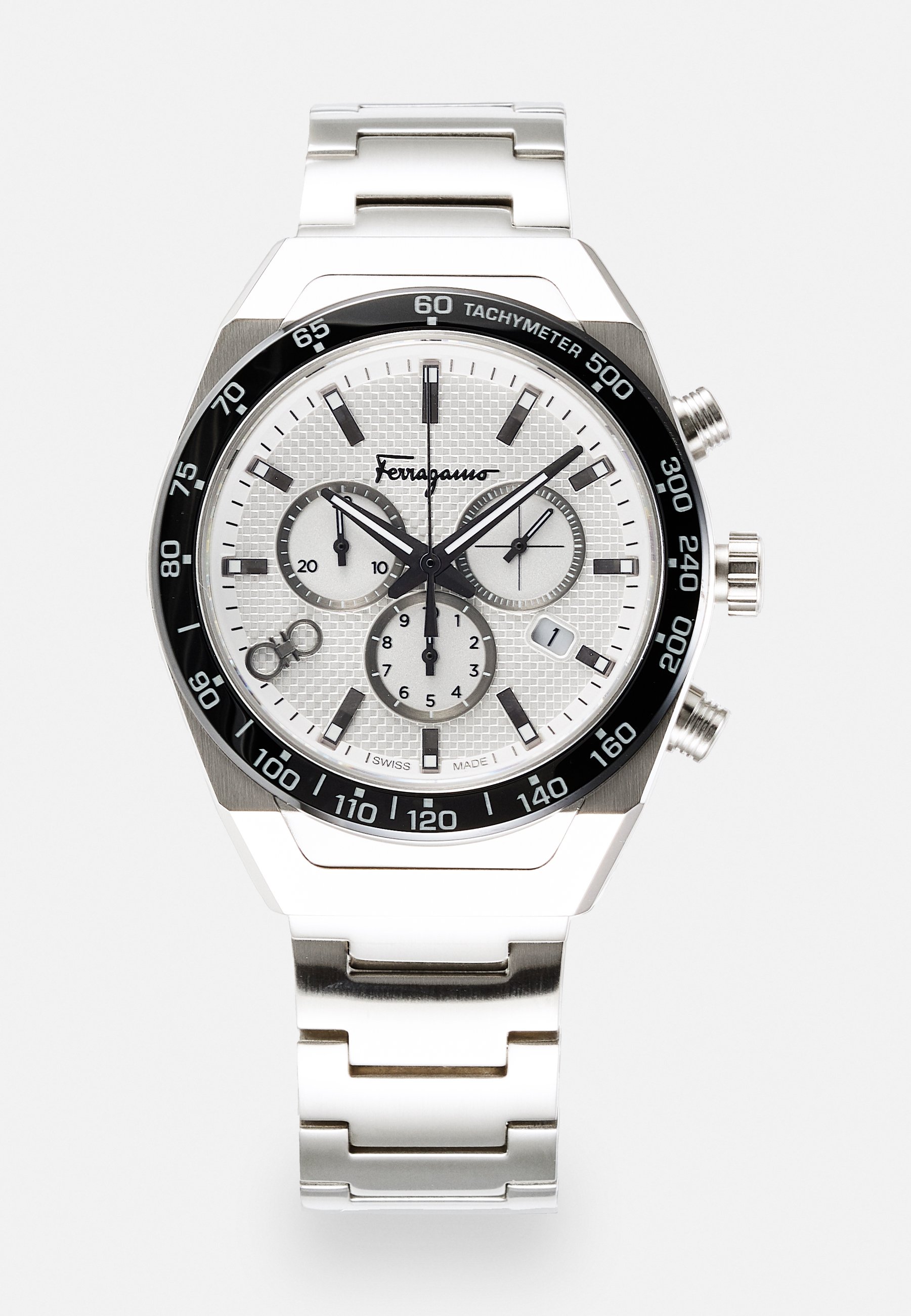 FERRAGAMO UNISEX - Chronograph - silver-coloured/silberfarben 
