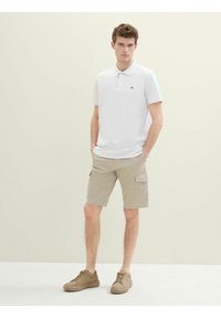 TOM TAILOR Shorts - beige structure print