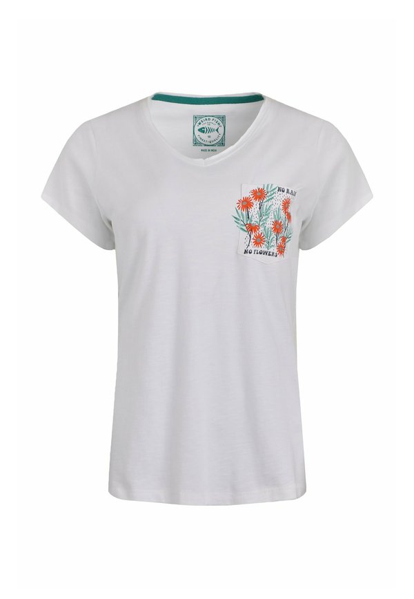 RAIN NO FLOWERS POCKET - Print T-shirt3