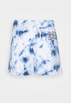 HERITAGE - Tracksuit bottoms - navy tie dye