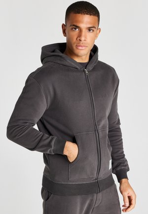 Zip-up sweatshirt - black