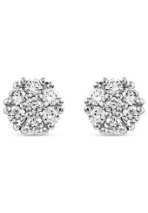 14 DIAMANT - Ohrringe - weißgoldfarben