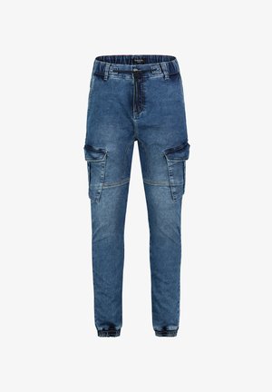 Sublevel, MIT KORDELZUG UND CARGOTASCHEN - Jeans Relaxed Fit - blau