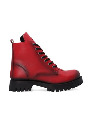 ANKLE BOOTS - Snørestøvletter - red