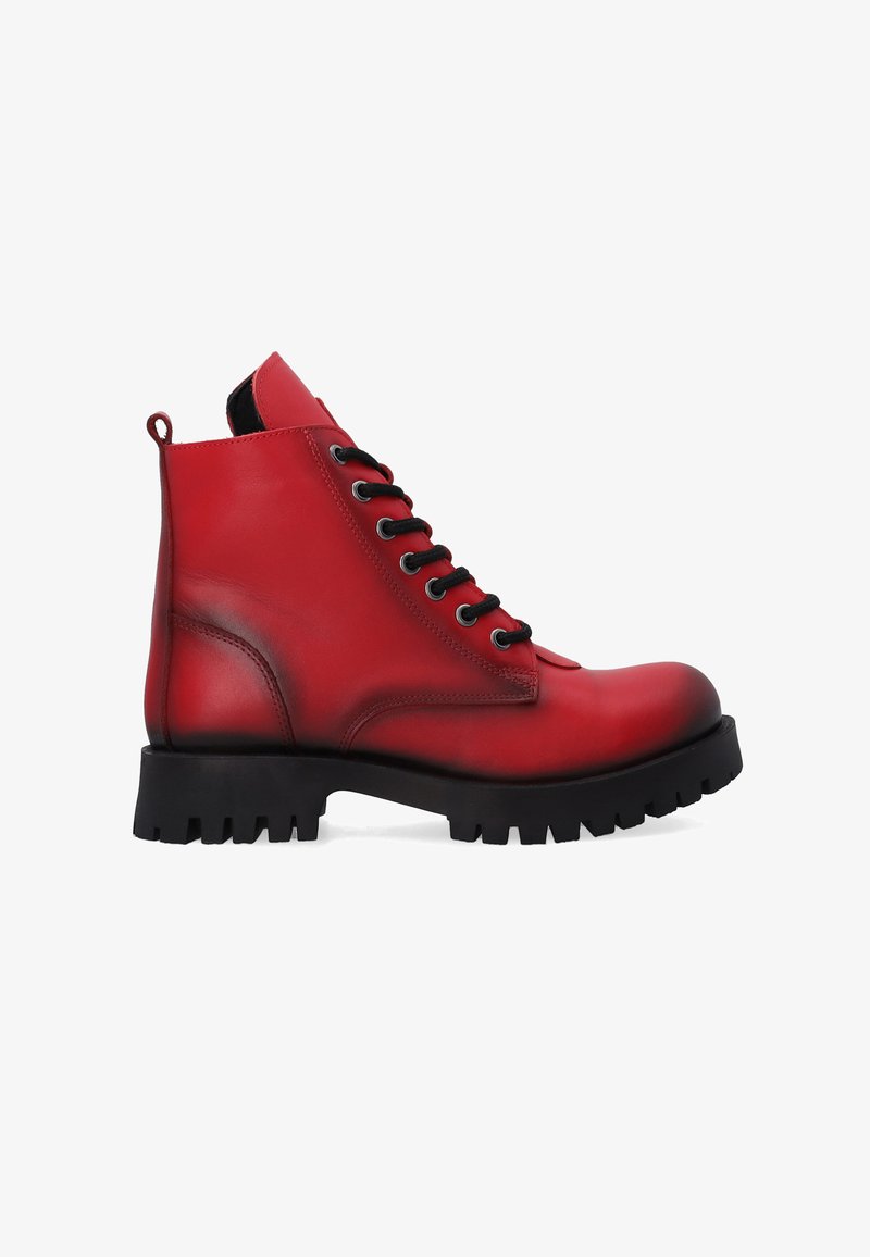 VENEZIA ANKLE BOOTS - Šněrovací kotníkové boty - red