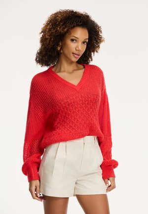 HAILEY - Strickpullover - sicilian red