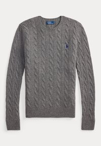 CABLE WOOL CASHMERE CREWNECK JUMPER - Strikkegenser - grey heather
