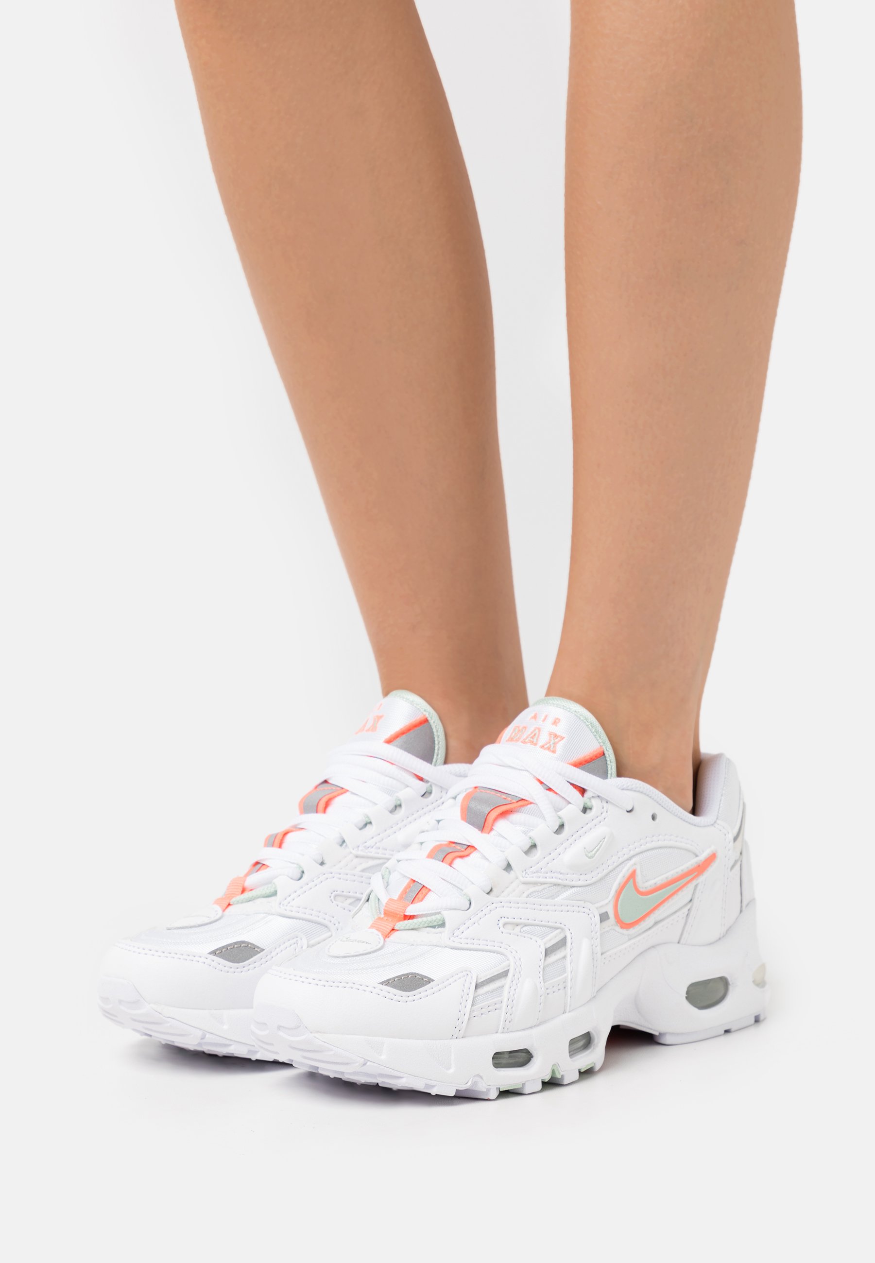 Nike Sportswear AIR MAX 96 - Zapatillas - white/pistachio frost/bright  mango/metallic silver/blanco - Zalando.es