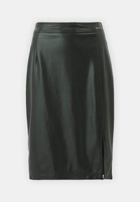 NEW GIORGIA LONGUETT - Pouzdrová sukně - jet black