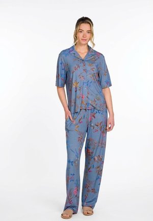 FLORA SHORT SLEEVE BODHI FLOWER - Overhemdblouse - blue