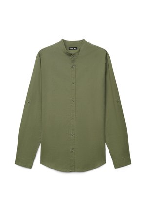 COLLO COREANA MISTO - Camicia - salvia