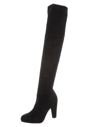 High heeled boots - black