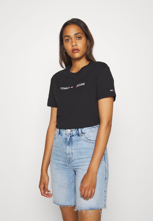MODERN LINEAR LOGO TEE - T-shirt imprimé - black