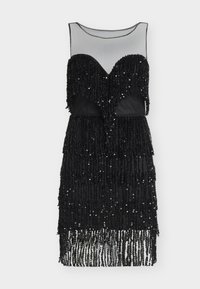 JORDANA FRINGE MINI DRESS - Robe de soirée - black