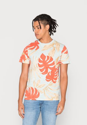 JPRBLATROPIC TEE CREW NECK - T-shirt con stampa - harbor gray