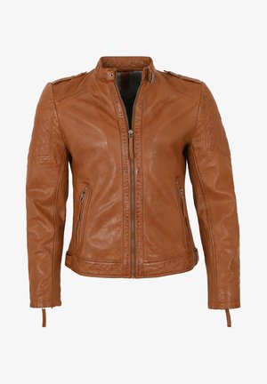 GMDANNY - Leather jacket - cognac