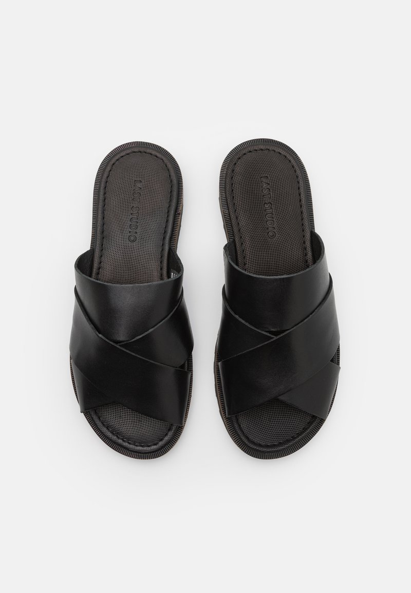 Herren Sandalen | LAST STUDIO FARELL Pantolette flach black/schwarz - GZ01832 Herren Sandalen | LAST STUDIO FARELL Pantolette flach black/schwarz - GZ01832