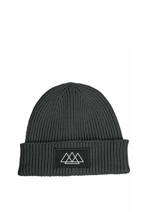 BEDRUCKT OUTDOOR BERGE WINTER MIT PATCH AUFDRUCK PRINT - Mütze - dunkelgrau