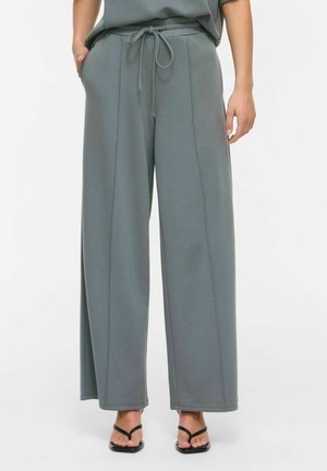 VILA TROUSERS VITELANA HIGH WAIST - Pantalon de survêtement - balsam green