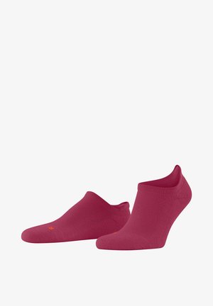 Rosa Knöchelsocken mit strukturiertem Design, glattem Stoff und kontrastierendem orangefarbenem Logo. Leicht und niedrig geschnitten für einen bequemen Tragekomfort.