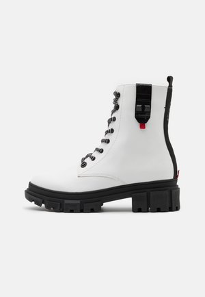 Bottines à plateau - white