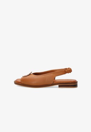VENEZIA, SANDALS - Talons hauts à bout ouvert - brown