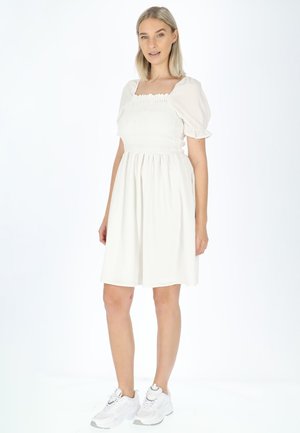 MIAMI SMOCK - Jurk - white