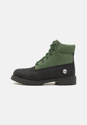 UNISEX - Snørestøvletter - black/new black/dark green