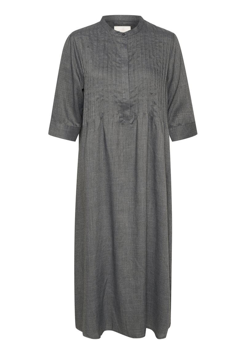 My Essential Wardrobe Jurk donkergrijs gemêleerd My Essential Wardrobe Jurk donkergrijs gemêleerd