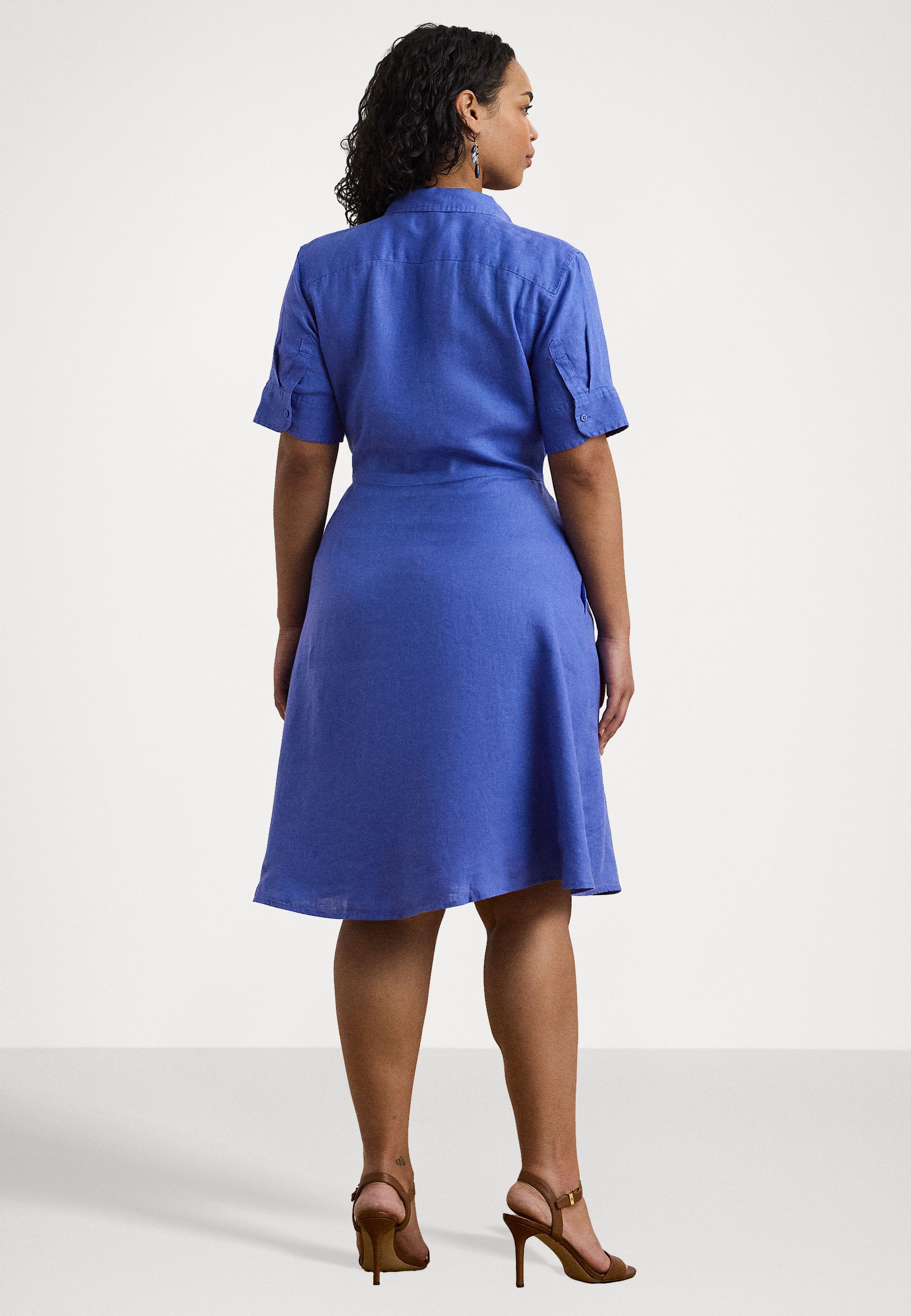 lauren ralph lauren tie front shirtdress