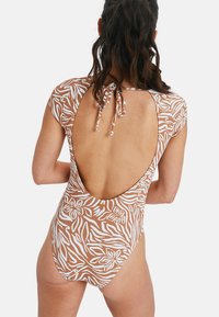 Roxy WILD - SHORT SLEEVE - Plavky - brown