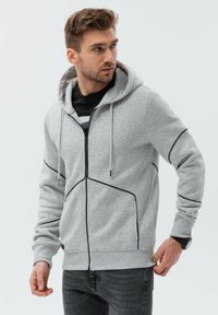 Ombre Mikina na zip - light grey melange