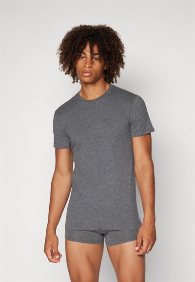 Polo Ralph Lauren CREW 3 PACK - Camiseta interior - grey/charcoal heather/black