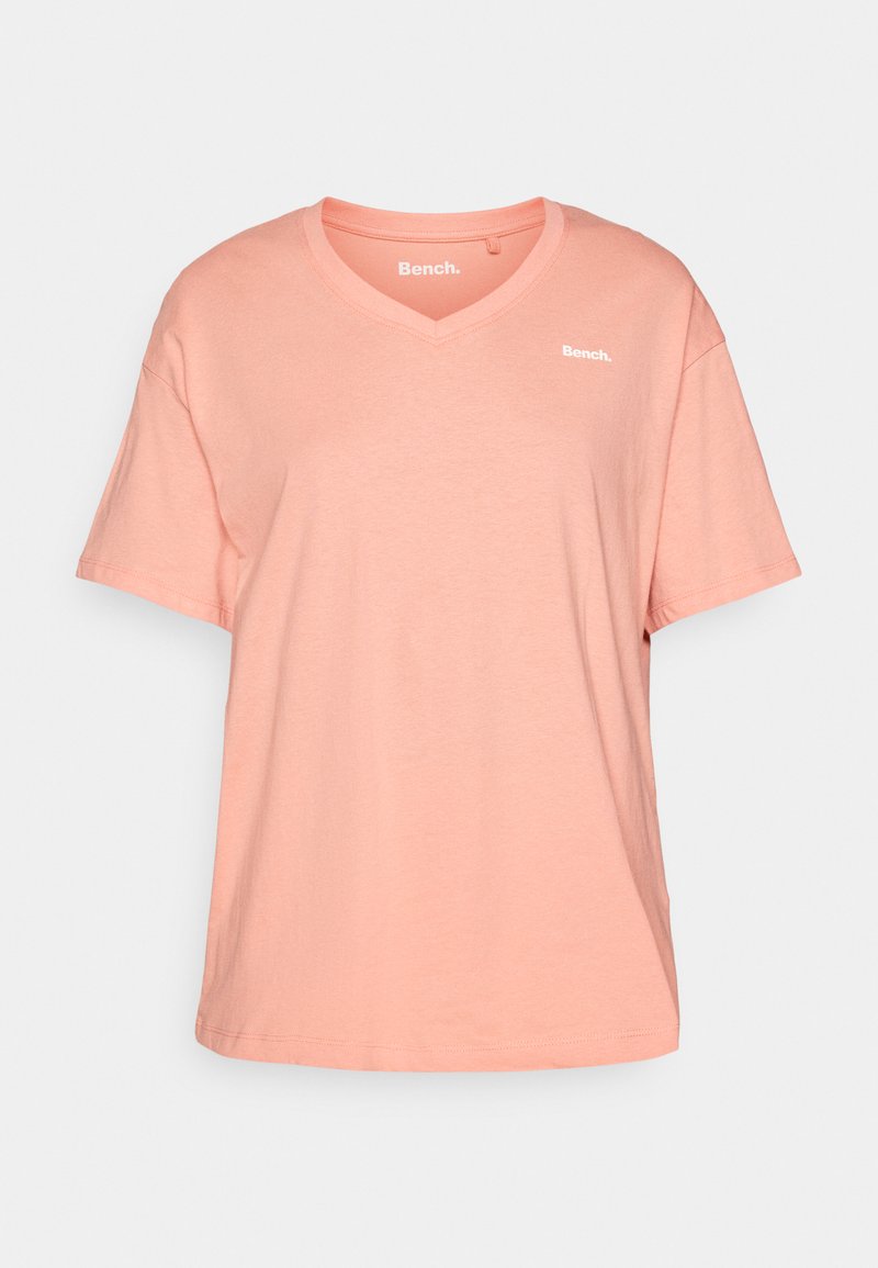 Bench T-shirt basic koraalrood Bench T-shirt basic koraalrood