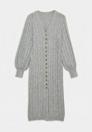 Vero Moda, KNITTED DRESS VMSILLE LONG DRESS - Robe pull - light grey melange