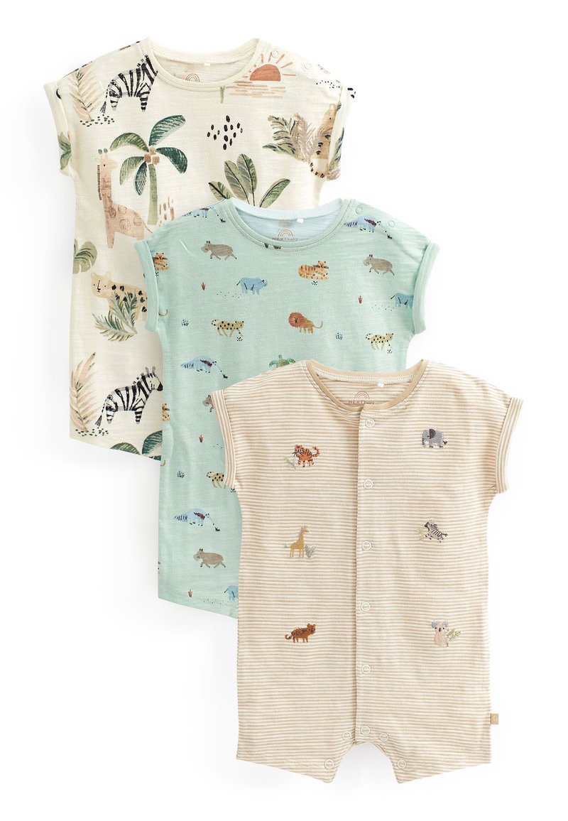 Next BABY ROMPERS 3 PACK Jumpsuit sage green safari/beige Zalando.de