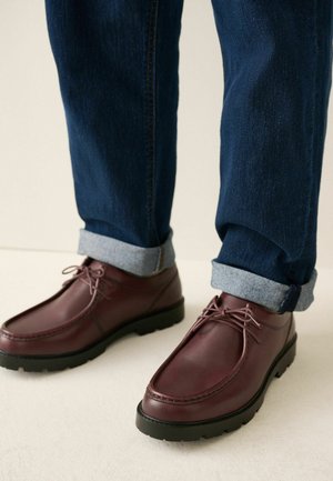 Next, REGULAR FIT - LEATHER APRON LACE-UP SHOES - Schnürer - burgundy red