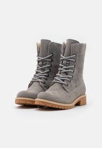 Tamaris Botines con cordones - light grey