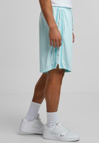 Karl Kani SIGNATURE TAPE - Tracksuit bottoms - lightaqua