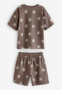 Next 3 PACK  REGULAR FIT SET - Pyžamová súprava - brown cream stars