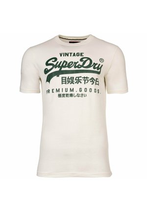 LOGO RUNDHALS - Print T-shirt - weiß