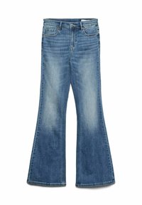 VMGIGI HOHE - Bootcut piegriezuma džinsi - medium blue denim