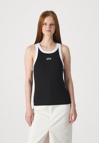 GAP LOGO HALTER - Top - black/white