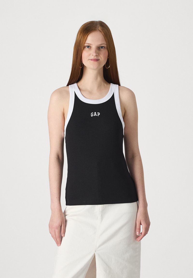GAP LOGO HALTER - Top - black/white