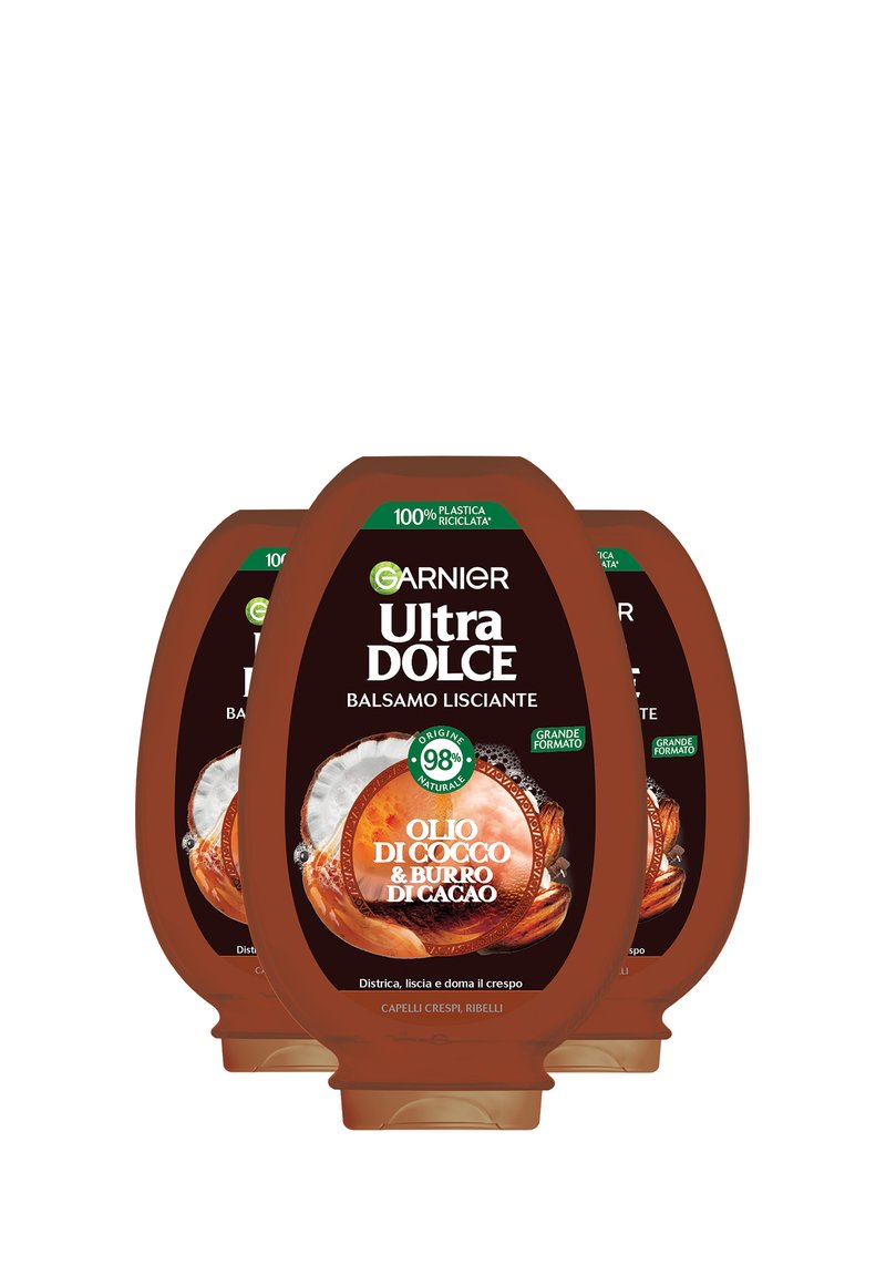 Garnier - BALSAMO ULTRA DOLCE OLIO DI COCCO E BURRO DI CACAO, BALSAMO PER CAPELLI CRESPI, 360 ML - 3 PACK - Balsamo, Ingrandire