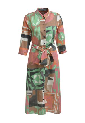 MILANO ITALY, GEMUSTERTES MIT 3/4-ÄRMELN - Shirt dress - colorful