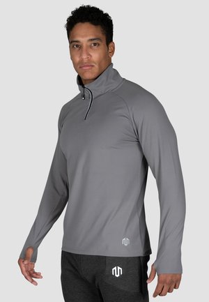 DRY HALF ZIP TOP - Långärmad tröja - dunkelgrau