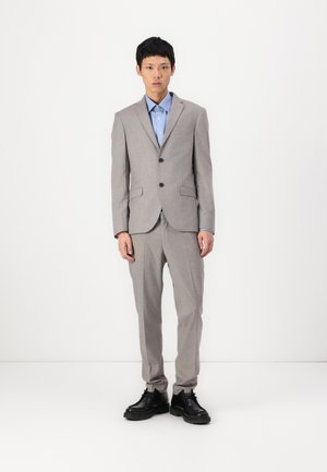 Isaac Dewhirst NOTCH SUIT SLIM - Jakkesæt - taupe